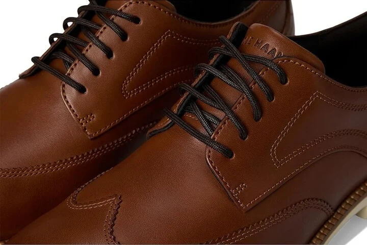 Cole Haan Flexgrand360 Wingtip Oxford Men's Lace Up Wing Tip Shoes British Tan/Ivory : 8 D - Medium, Leather/Rubber - Image 7