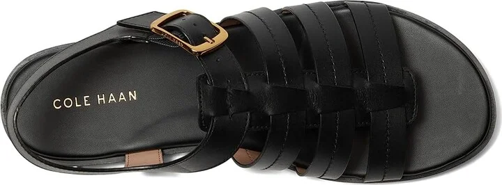 Cole Haan Flynn Fishman Sandals Women's Sandals Black Leather : 11 B - Medium, Synthetic - Image 2