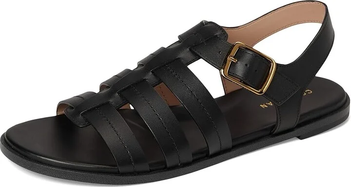 Cole Haan Flynn Fishman Sandals Women's Sandals Black Leather : 11 B - Medium, Synthetic - Image 5