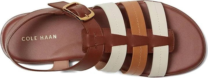Cole Haan Flynn Fishman Sandals Women's Sandals Darkcuoio Leather : 6 B - Medium, Synthetic - Image 2