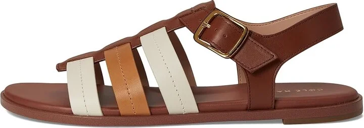 Cole Haan Flynn Fishman Sandals Women's Sandals Darkcuoio Leather : 6 B - Medium, Synthetic - Image 6