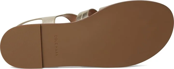 Cole Haan Flynn Fishman Sandals Women's Sandals Soft Gold Leather : 8.5 B - Medium, Synthetic - Image 3