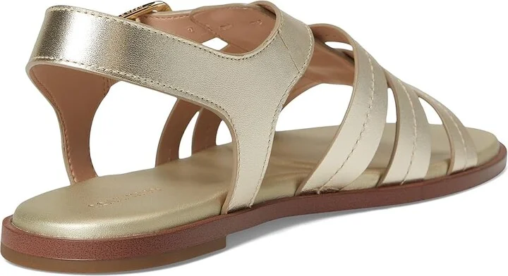 Cole Haan Flynn Fishman Sandals Women's Sandals Soft Gold Leather : 8.5 B - Medium, Synthetic - Image 4