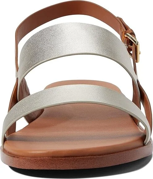 Cole Haan Flynn Flat Sandal Women's Shoes Gold/Honey : 5 B - Medium, Leather - Image 5