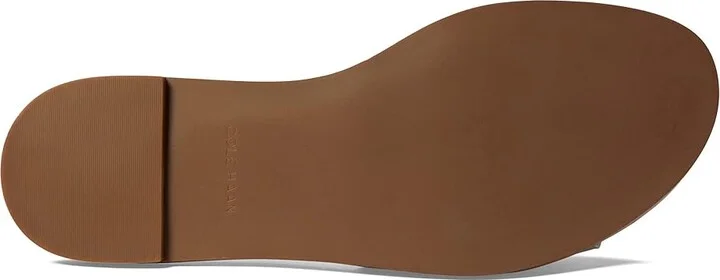 Cole Haan Flynn Logo Slide Sandal Women's Shoes Gold Leather : 5 B - Medium - Image 3