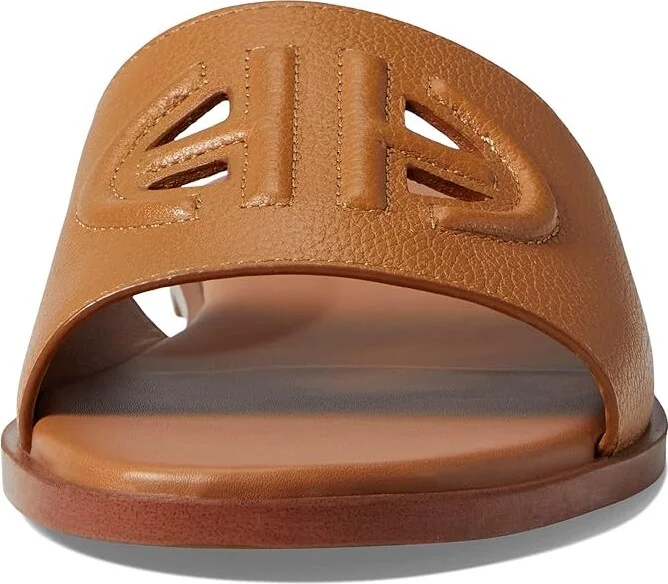 Cole Haan Flynn Logo Slide Sandal Women's Shoes Pecan Leather : 5.5 B - Medium - Image 2