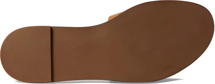 Cole Haan Flynn Logo Slide Sandal Women's Shoes Pecan Leather : 5.5 B - Medium - Image 3