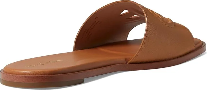 Cole Haan Flynn Logo Slide Sandal Women's Shoes Pecan Leather : 5.5 B - Medium - Image 4