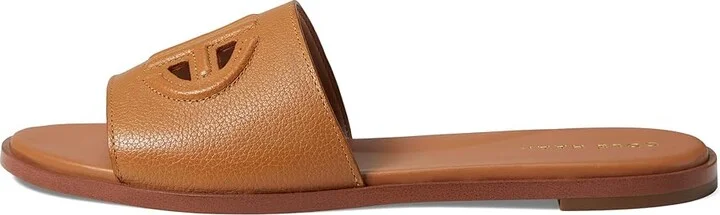 Cole Haan Flynn Logo Slide Sandal Women's Shoes Pecan Leather : 5.5 B - Medium - Image 5
