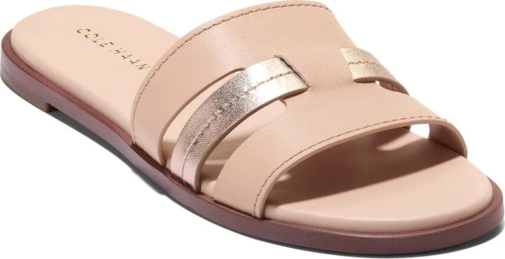 Cole Haan Flynn Slotted Leather Slide Sandal