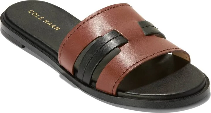 Cole Haan Flynn Slotted Leather Slide Sandal