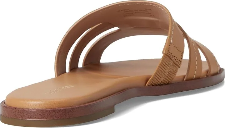 Cole Haan Flynn Slotted Slides Women's Flat Shoes Biscuit Leather : 10 B - Medium - Image 4