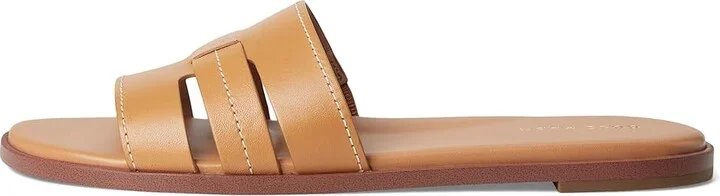 Cole Haan Flynn Slotted Slides Women's Flat Shoes Biscuit Leather : 10 B - Medium - Image 6