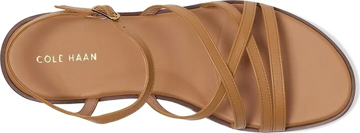 Cole Haan Flynn Strappy Sandals Women's Sandals Biscuit Leather : 6 B - Medium - Image 2