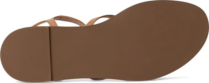 Cole Haan Flynn Strappy Sandals Women's Sandals Biscuit Leather : 6 B - Medium - Image 3