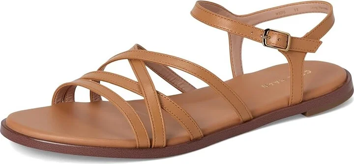 Cole Haan Flynn Strappy Sandals Women's Sandals Biscuit Leather : 6 B - Medium - Image 5