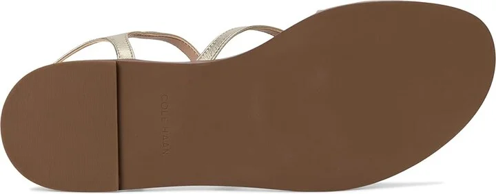 Cole Haan Flynn Strappy Sandals Women's Sandals Soft Gold Leather : 5.5 B - Medium - Image 3