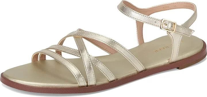 Cole Haan Flynn Strappy Sandals Women's Sandals Soft Gold Leather : 5.5 B - Medium - Image 5