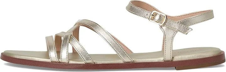 Cole Haan Flynn Strappy Sandals Women's Sandals Soft Gold Leather : 5.5 B - Medium - Image 6