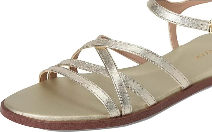Cole Haan Flynn Strappy Sandals Women's Sandals Soft Gold Leather : 5.5 B - Medium - Image 7