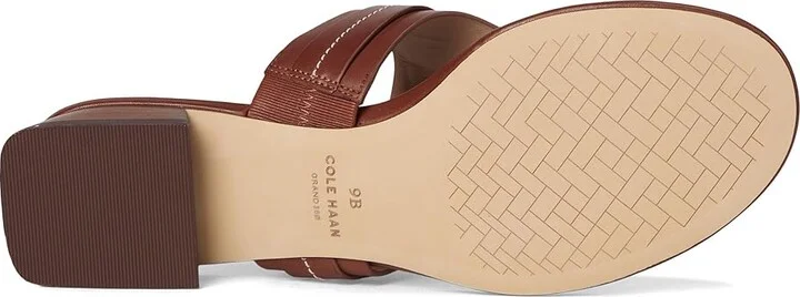 Cole Haan Gayle Thong Sandal Women's Sandals Dark Cuoio Leather : 6 B - Medium, Leather/Rubber - Image 3