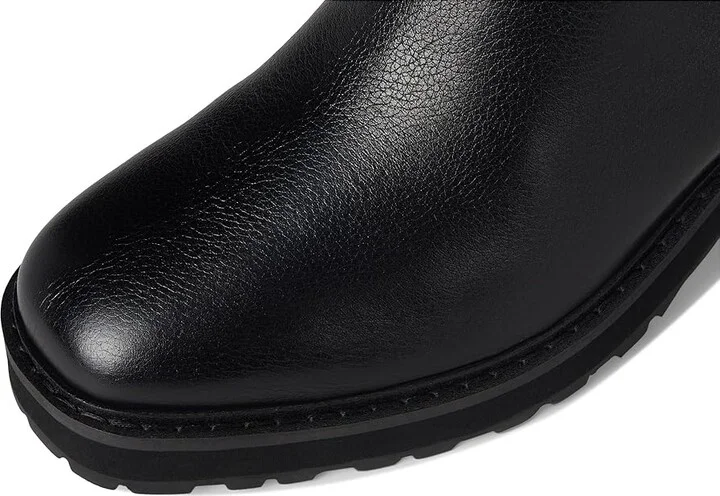 Cole Haan Gema Tall Lug Boot Women's Boots Black Leather Waterproof : 10 B - Medium - Image 2