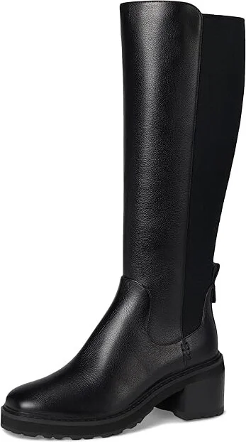 Cole Haan Gema Tall Lug Boot Women's Boots Black Leather Waterproof : 10 B - Medium - Image 5