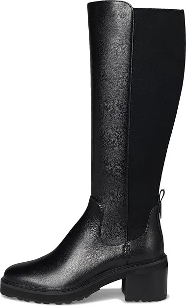 Cole Haan Gema Tall Lug Boot Women's Boots Black Leather Waterproof : 10 B - Medium - Image 6