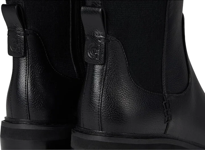 Cole Haan Gema Tall Lug Boot Women's Boots Black Leather Waterproof : 10 B - Medium - Image 7