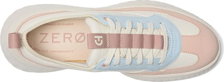 Cole Haan Generation Zerogrand II T-Toe Sneakers Women's Shoes Ivory/Cameo Rose : 9.5 C - Wide, Leather/Textile - Image 2