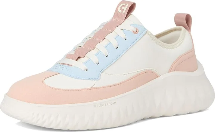 Cole Haan Generation Zerogrand II T-Toe Sneakers Women's Shoes Ivory/Cameo Rose : 9.5 C - Wide, Leather/Textile - Image 5