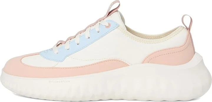 Cole Haan Generation Zerogrand II T-Toe Sneakers Women's Shoes Ivory/Cameo Rose : 9.5 C - Wide, Leather/Textile - Image 6