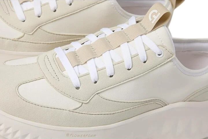 Cole Haan Generation Zerogrand II T-Toe Sneakers Women's Shoes White/Silver Birch : 9.5 B - Medium, Leather/Textile - Image 7
