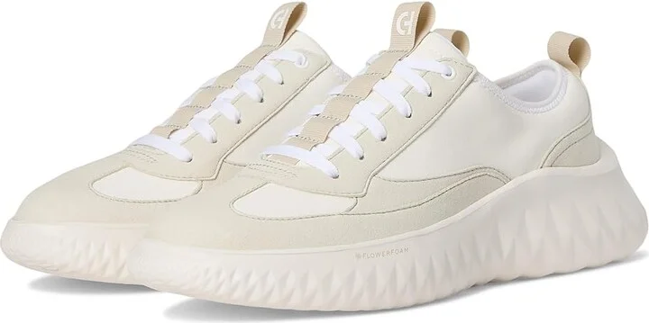 Cole Haan Generation Zerogrand II T-Toe Sneakers Women's Shoes White/Silver Birch : 9.5 B - Medium, Leather/Textile