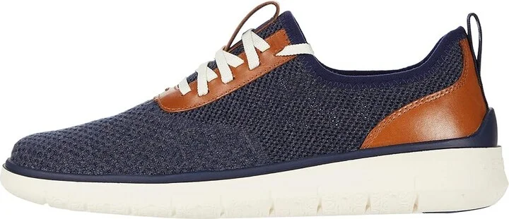 Cole Haan Generation Zerogrand Stitchlite Men's Shoes Marine Blue/Gray Pinstripe/Ch British Tan/Ivory : 11.5 D - Medium, Textile/Synthetic - Image 7