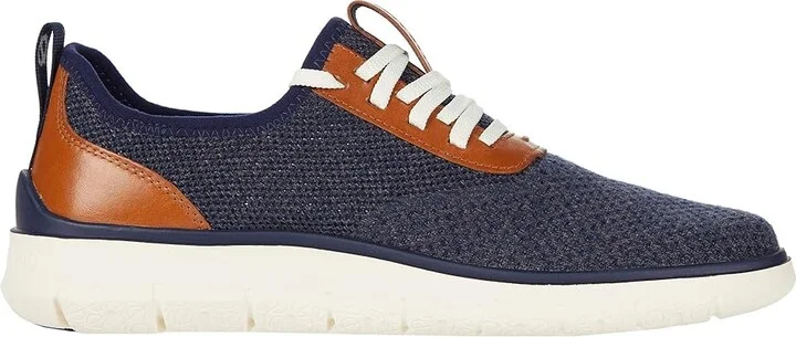 Cole Haan Generation Zerogrand Stitchlite Men's Shoes Marine Blue/Gray Pinstripe/Ch British Tan/Ivory : 11.5 D - Medium, Textile/Synthetic - Image 8
