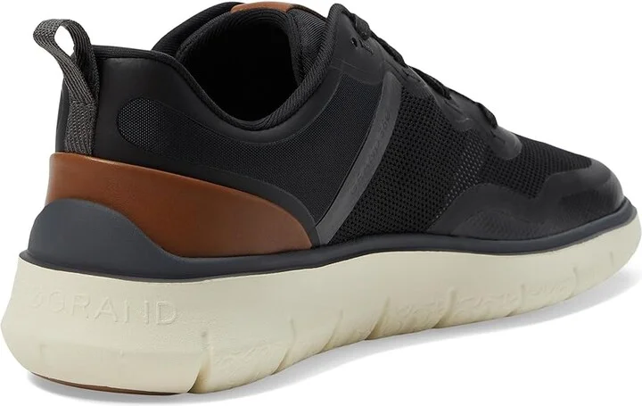 Cole Haan Generation Zerogrand Textured Sneakers Men's Lace-up Boots Black/British Tan/Ivory : 10.5 D - Medium, Leather - Image 4