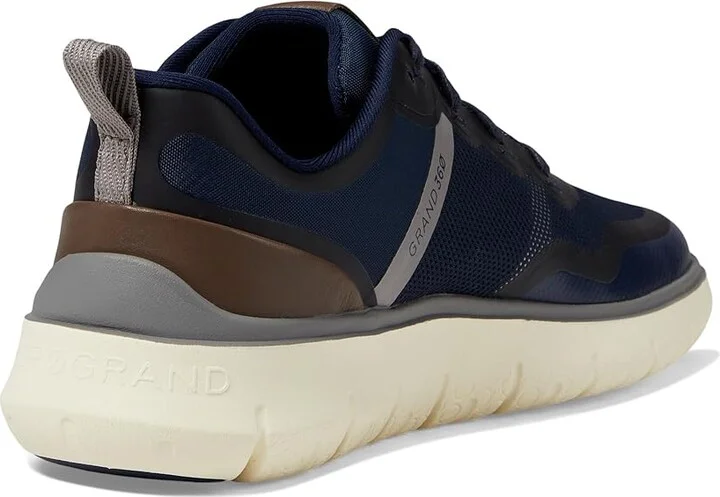 Cole Haan Generation Zerogrand Textured Sneakers Men's Lace-up Boots Navy Blazer/Truffle/Titanium : 11 D - Medium, Leather - Image 4