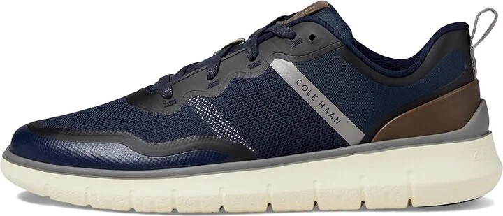 Cole Haan Generation Zerogrand Textured Sneakers Men's Lace-up Boots Navy Blazer/Truffle/Titanium : 11 D - Medium, Leather - Image 6