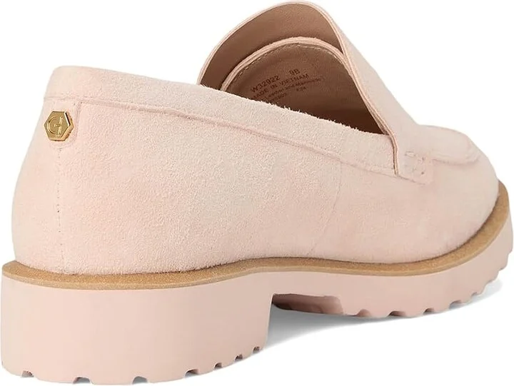 Cole Haan Geneva Loafer Women's Flat Shoes Cameo Rose Suede : 11 B - Medium, Leather - Image 4
