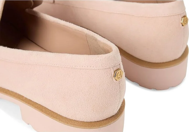 Cole Haan Geneva Loafer Women's Flat Shoes Cameo Rose Suede : 11 B - Medium, Leather - Image 7