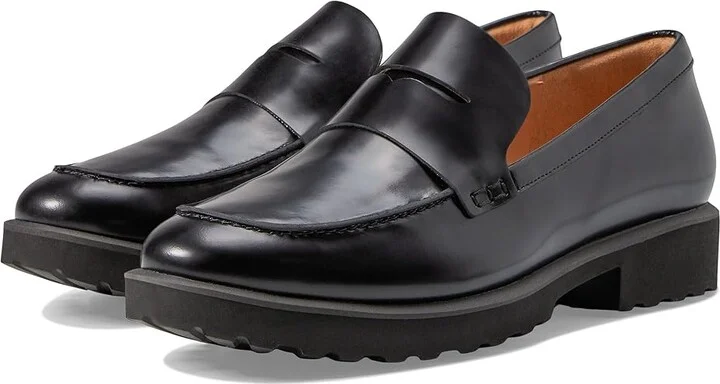 Cole Haan Geneva Loafer Women's Shoes Black Box Calf : 9.5 B - Medium, Leather