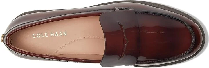 Cole Haan Geneva Loafer Women's Shoes Burgundy Leather : 9.5 B - Medium - Image 2