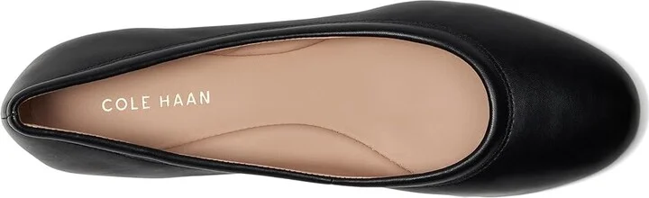 Cole Haan Georgie Ballet Flats Women's Flat Shoes Black Leather : 8.5 B - Medium - Image 2