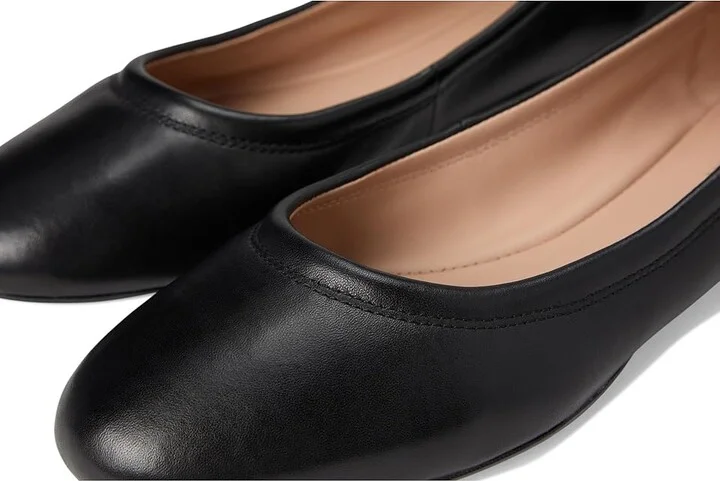 Cole Haan Georgie Ballet Flats Women's Flat Shoes Black Leather : 8.5 B - Medium - Image 7