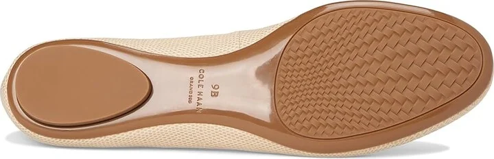 Cole Haan Georgie Ballet Flats Women's Flat Shoes Oat Lizrd Leather Print : 7.5 B - Medium - Image 3