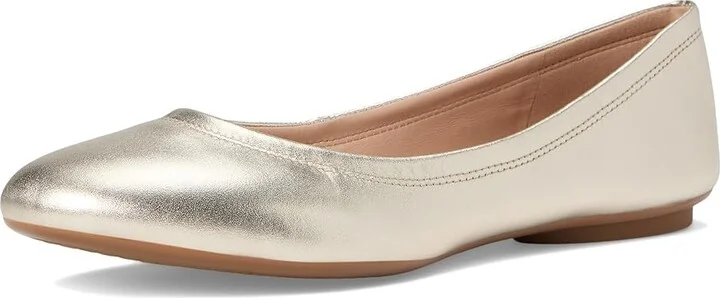 Cole Haan Georgie Ballet Flats Women's Flat Shoes Soft Gold Leather : 9 B - Medium - Image 5