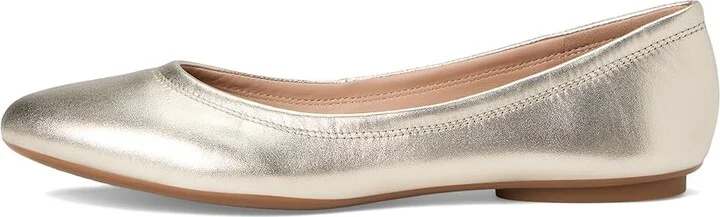 Cole Haan Georgie Ballet Flats Women's Flat Shoes Soft Gold Leather : 9 B - Medium - Image 6