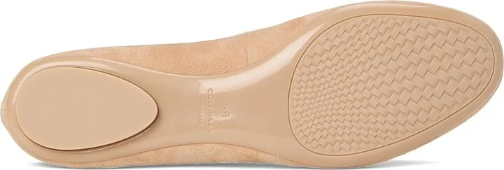 Cole Haan Georgie Ballet Flats Women's Flat Shoes Tuscan Sand Suede : 6 B - Medium, Leather - Image 3