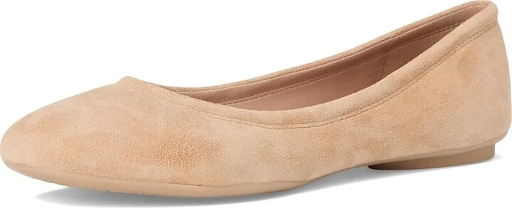 Cole Haan Georgie Ballet Flats Women's Flat Shoes Tuscan Sand Suede : 6 B - Medium, Leather - Image 5
